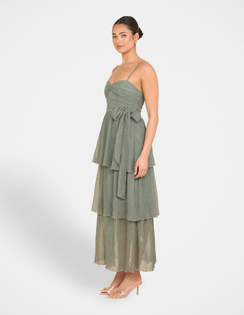 Regina Ruched Maxi Dress